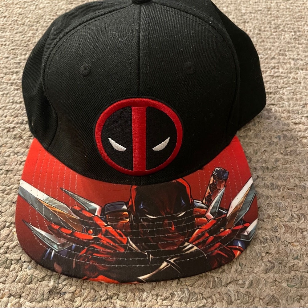 Marvel Deadpool SnapBack hat OSFM Wool blend
